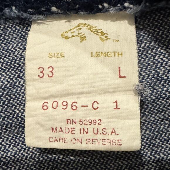 VTG Jordache Jeans 32x28 Blue Denim Straight Leg Embroidered Pocket Made USA 80s - Picture 6 of 11